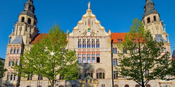 Picture of buildings in the German city Halle