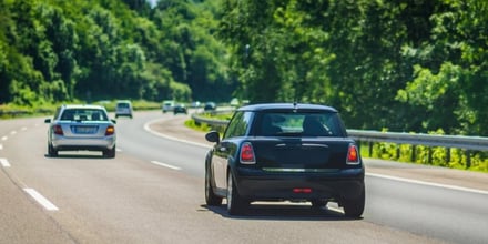 A car on a road in Germany