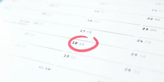 A calendar showing german months