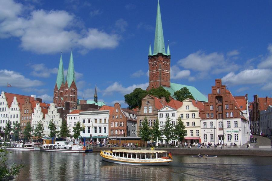 Blick auf die Hansestadt Lübeck