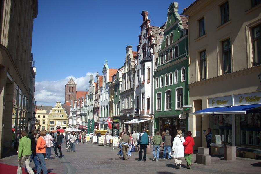 Innenstadt Einkaufspassage Wismar