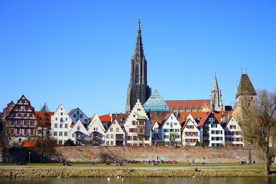 Blick auf die Stadt Neu-Ulm